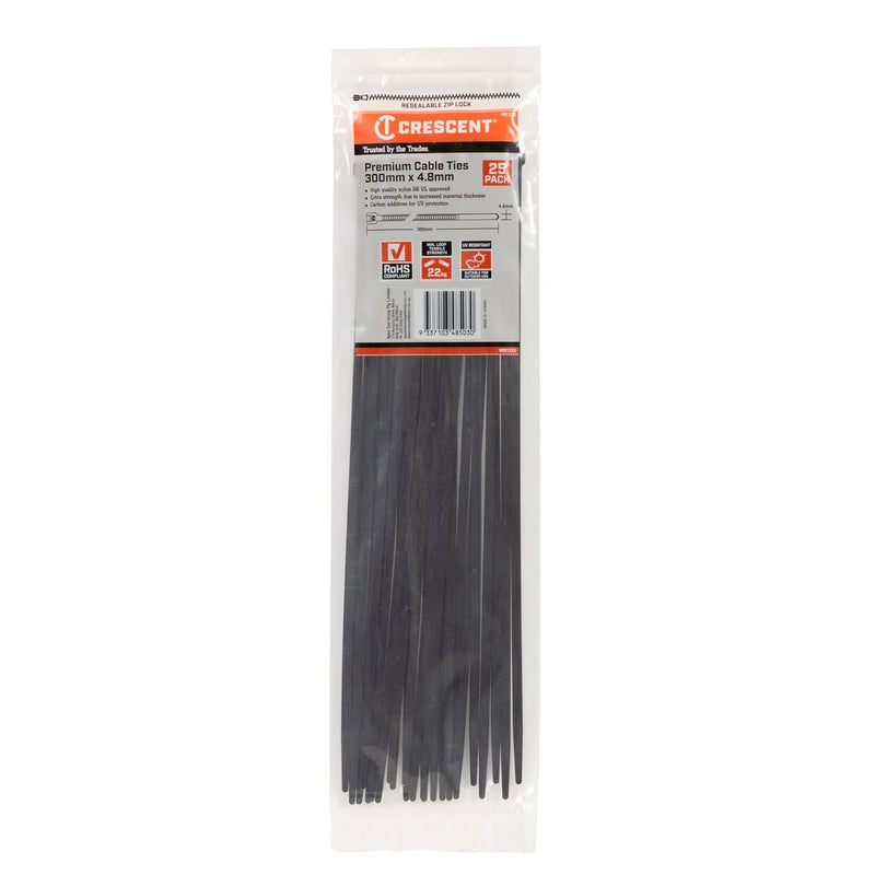 IMPACTA UV Stabalised Cable Tie-4.8mm x300mm 500pack CT48300X500