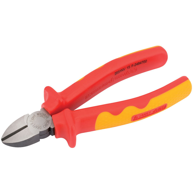 Draper Tools Expert 160mm VDE Diagonal Side Cutter DRA69178
