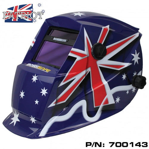 BOSS Welders Auto Darkening Welding Helmet-Patriot 700143-FDD