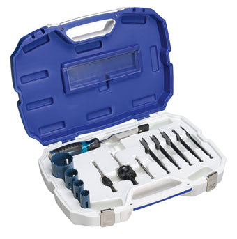 Bordo 7010-S5 LOCKSMITHS H/DUTY CORDLESS,DRILL LOCK HOLE SAW SET-13PC-WWD