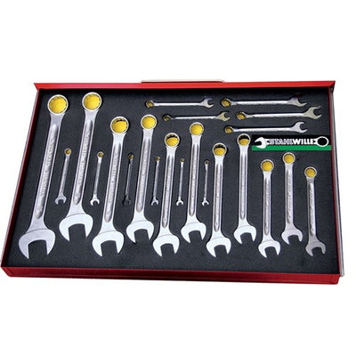 STAHLWILLE 22PC METRIC COMBO SPANNER SET SERIES #13 (5.5MM - 32MM) IN TCS INLAY SW13/22 TCS - 706038