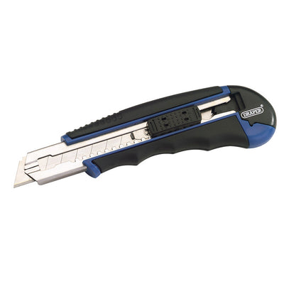 Draper Tools 18mm Retractable Knife with Seven Segment Blade DRA72144
