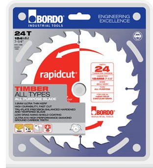 Bordo 7452-184S1 - Rapidcut Framing Saw 184mm 7-1/4" 2 Pack 16/24T
