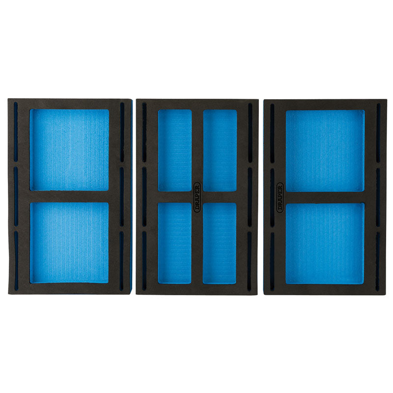 Draper Tools 1/4 Drawer EVA Insert Infill Tray (3 Piece) DRA75047