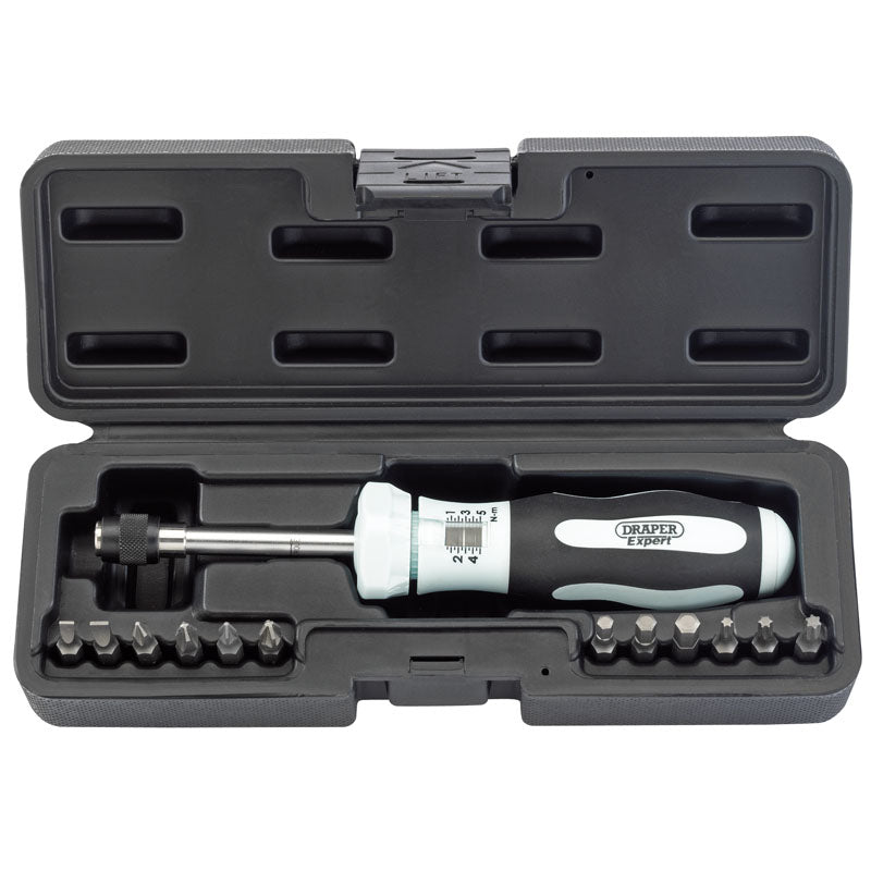 Draper Tools Expert Torque Screwdriver Kit (1-5NM) DRA75170