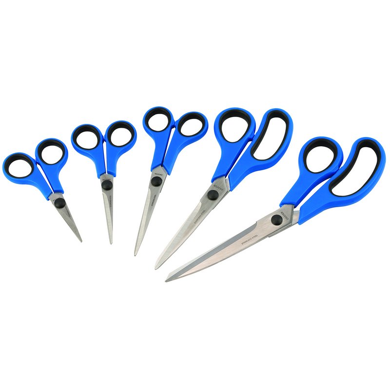 Draper Tools Soft Grip Household Scissor Set (5 Piece) DRA75552