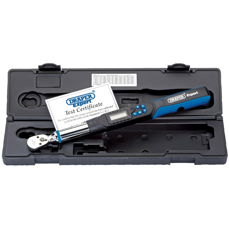 Draper Tools Expert 3/8 Sq. Dr. Electronic Precision Torque Wrench 27-135Nm DRA77992