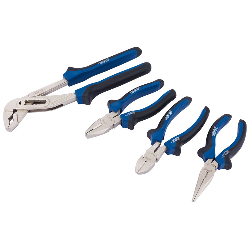 Draper Tools Soft Grip Pliers Set (4 piece) DRA81147