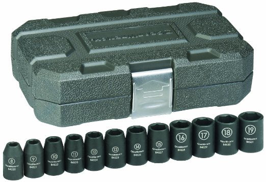 12Pc. Impact Standard Socket Set 1/2