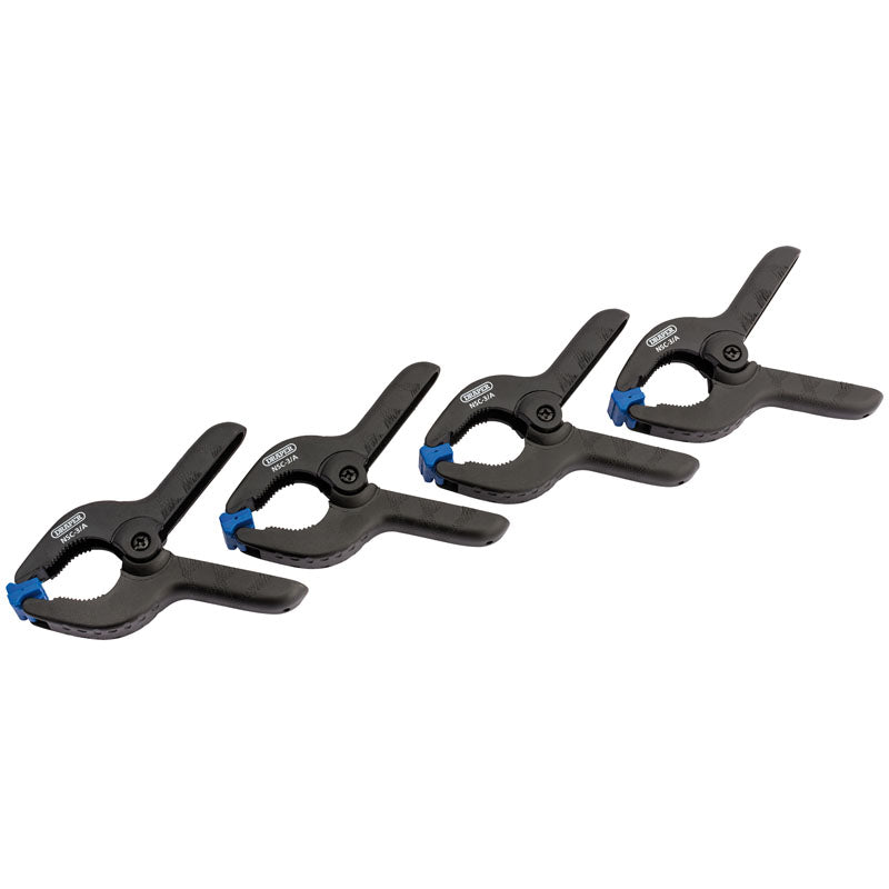 Draper Tools 40mm Capacity Spring Clamp Set (4 Piece) DRA82777