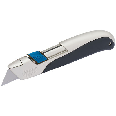 Draper Tools Soft Grip Trimming Knife with Safe Blade Retractor Feature DRA82833