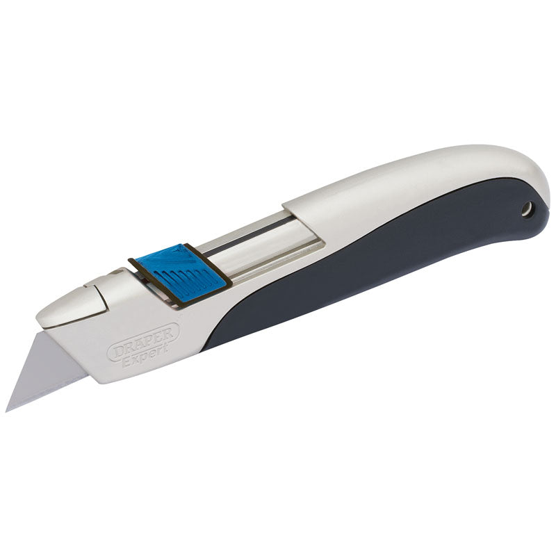 Draper Tools Soft Grip Trimming Knife with Safe Blade Retractor Feature DRA82833