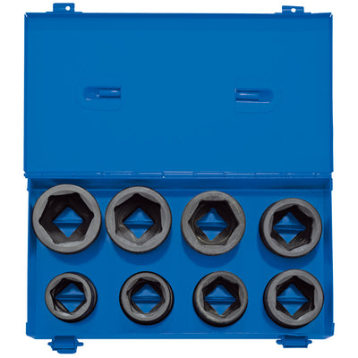 Draper Tools 3/4 Sq. Dr. Metric Impact Socket Set in Metal Case (8 Piece) DRA83272