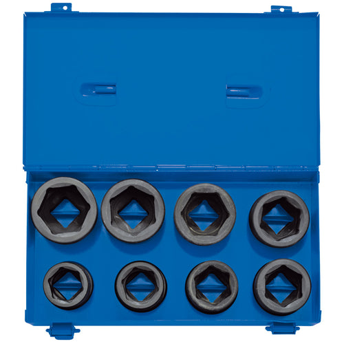 Draper Tools 3/4 Sq. Dr. Metric Impact Socket Set in Metal Case (8 Piece) DRA83272