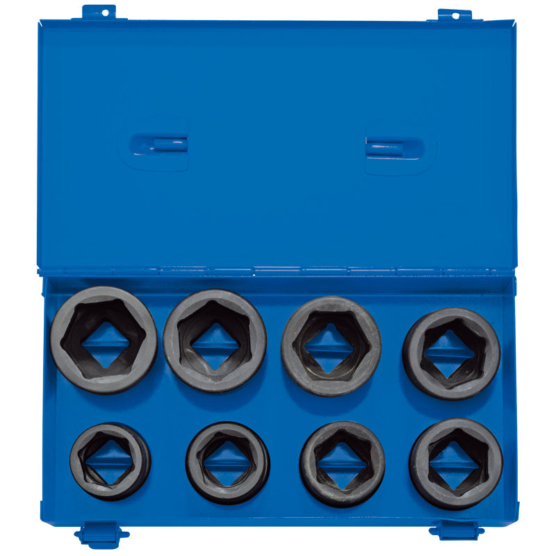 Draper Tools 3/4 Sq. Dr. Metric Impact Socket Set in Metal Case (8 Piece) DRA83272