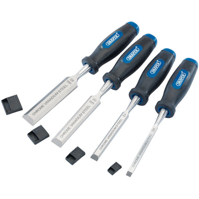 Draper Tools Bevel Edge Wood Chisel Set (4 Piece) DRA83351