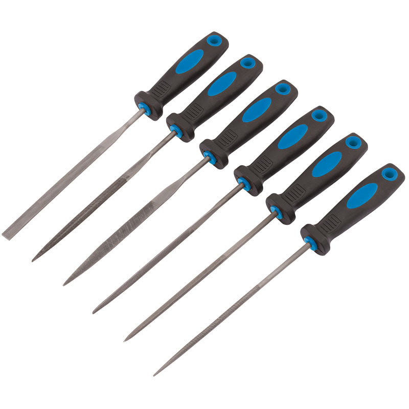 Draper Tools 150mm Soft Grip Needle File Set (6 Piece) DRA83480