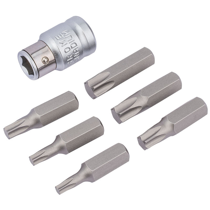 Draper Tools 3/8 Square Drive Draper TX-STAR® Bit and Bit Holder Set (7 Piece) DRA83561