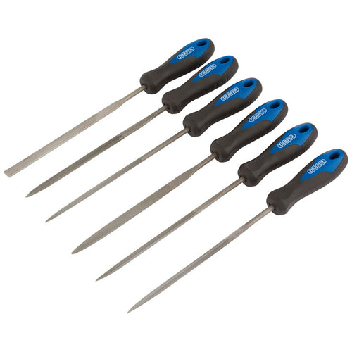 Draper Tools 140mm Soft Grip Needle File Set (6 Piece) DRA83982