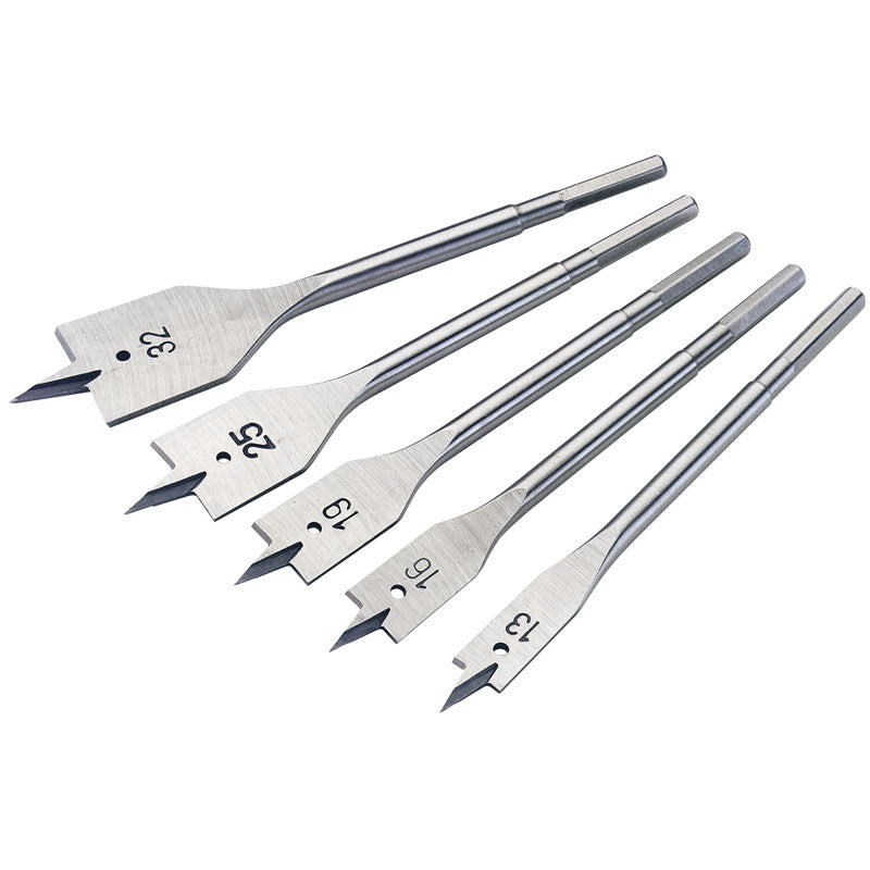 Draper Tools Metric Flat Wood Bit Set (5 Piece) DRA84451