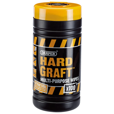 Draper Tools Draper Hard Graft Wipes (Tub of 100) DRA84711