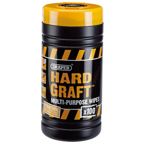 Draper Tools Draper Hard Graft Wipes (Tub of 100) DRA84711