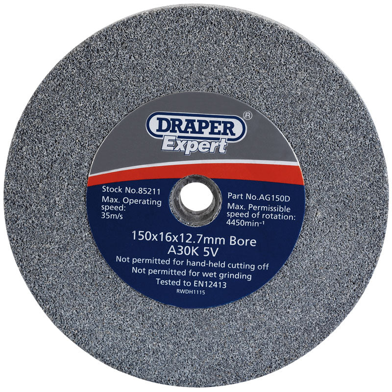 Draper Tools 150 x 16mm Grinding Wheel (36 grit) DRA85211