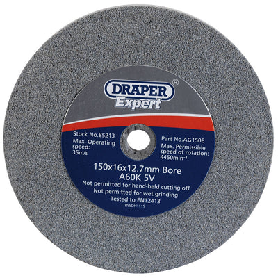 Draper Tools 150 x 16mm Grinding Wheel (60 grit) DRA85213