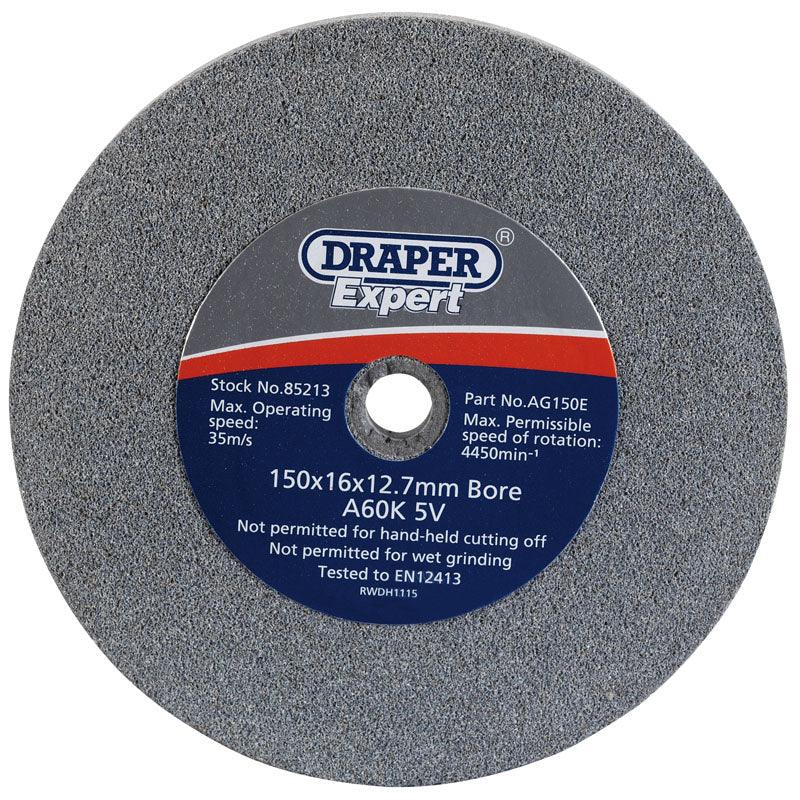 Draper Tools 150 x 16mm Grinding Wheel (60 grit) DRA85213