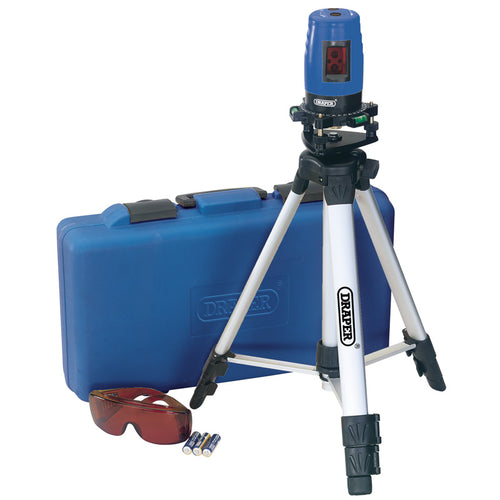 Draper Tools Self Levelling Cross Line Laser Level Kit DRA88640
