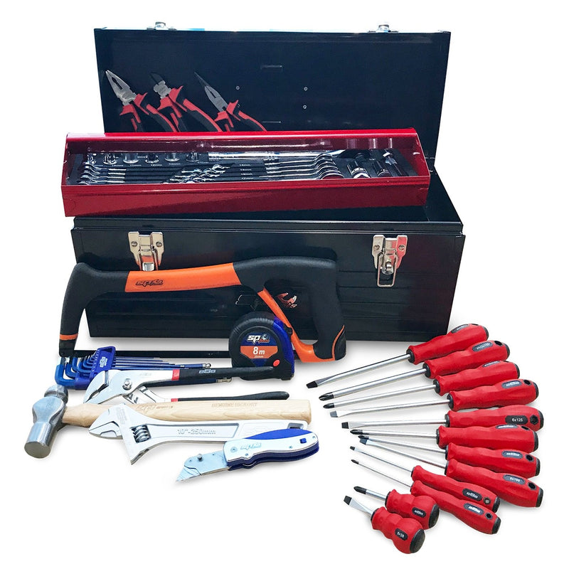 888 TOOLS Portable Tool Kit-Sockets,Spanners,Pliers,Screwdrivers & More