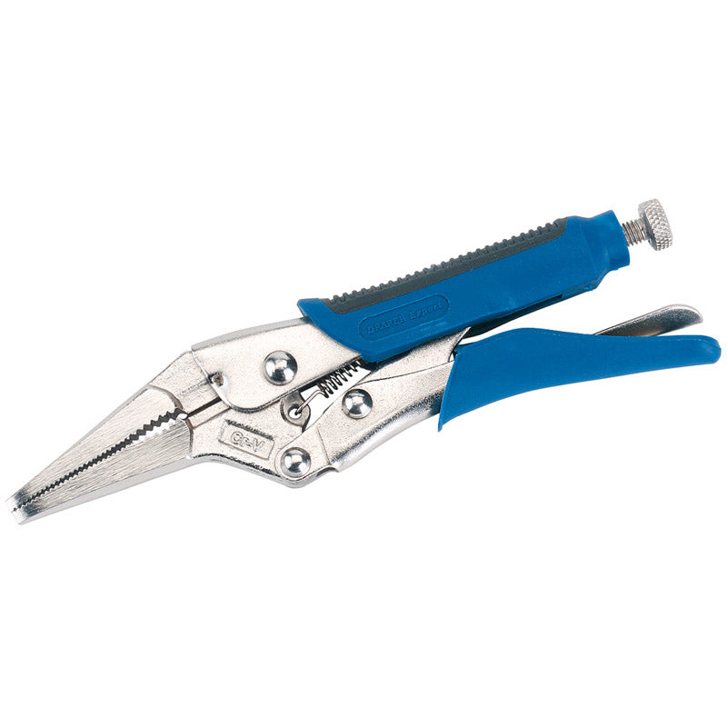 Draper Tools 165mm Soft Grip Long Nose Self Grip Pliers DRA89126