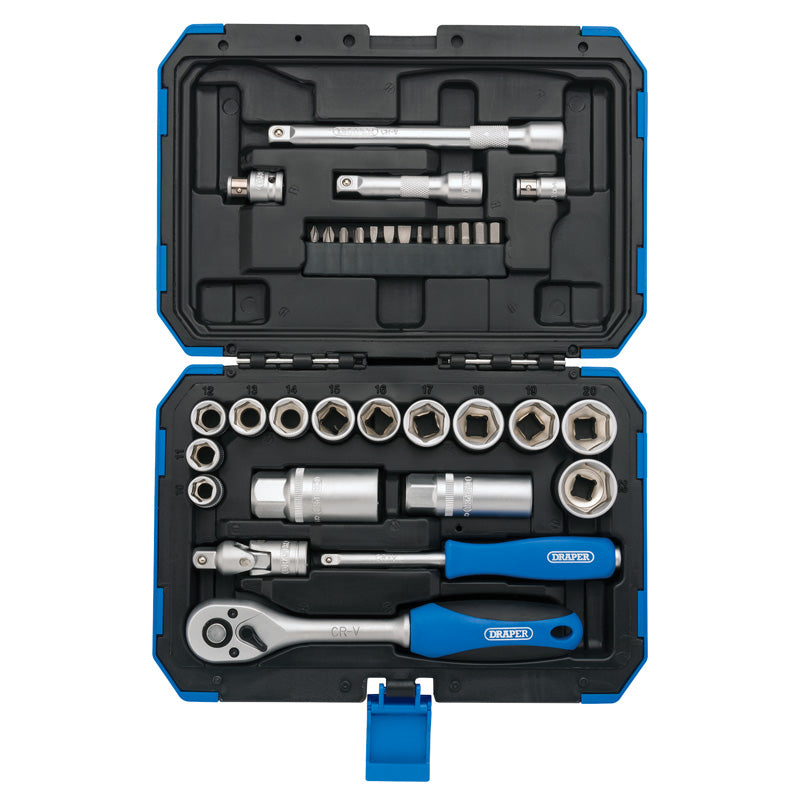 Draper Tools 3/8 Sq. Dr. Metric Socket Set (34 piece) DRA89558