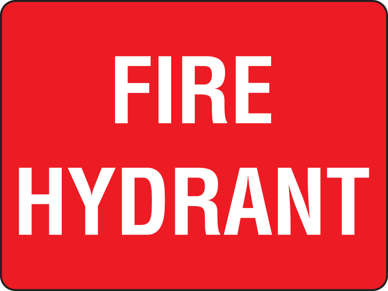 FIRE HYDRANT SIGN 19EP