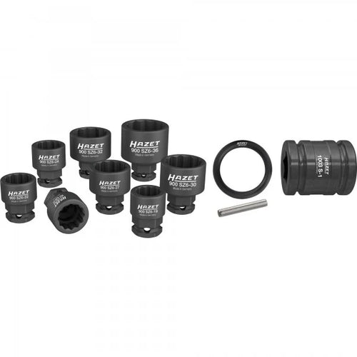 HAZET 11 Piece 1/2in Metric Impact Socket Set 900SZ6/11