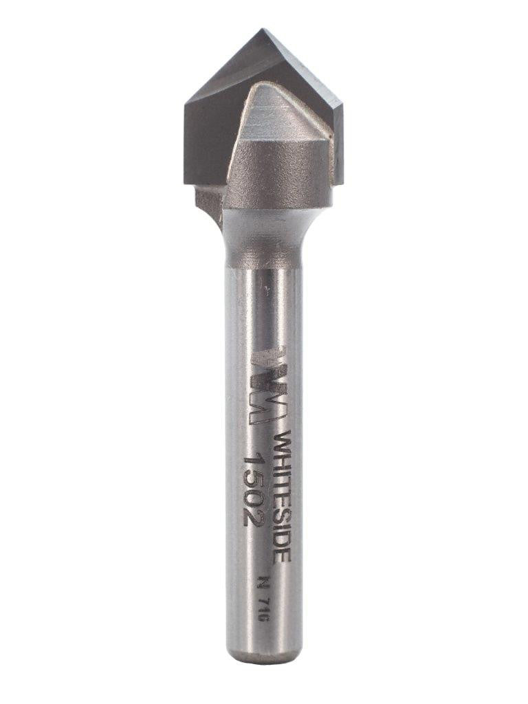 Carbitool 2 Flute Router Bit  150&deg; Vee Groove Bit  25.4 X 150 DEG TCT, 2 FLT 1/2 SHK (TV 1532 1/2)