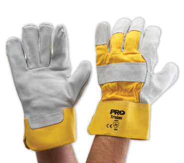 PROCHOICE Yellow Grey Leather General Pupose Gloves 940GY