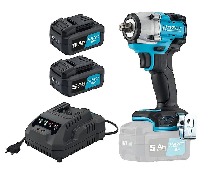 HAZET 1/2in Cordless Impact Wrench Set 600Nm 9512-600/4