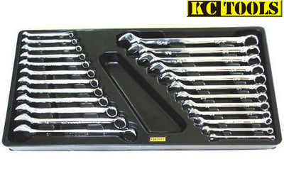 KC Tools ATK85SPANNER 24PCE PRO OPEN & RING SPANNER INSERT TRAY