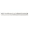 Toledo AR300 Aluminium Rules - Sponge Back, Square Ends 400MM