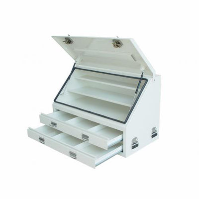 ONE ELEVEN Contractor One Steel Truck Box With 4 Drawers BKAT1210