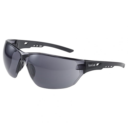 BOLLE Safety Glasses-Black/Blue Flash Lens-1662204