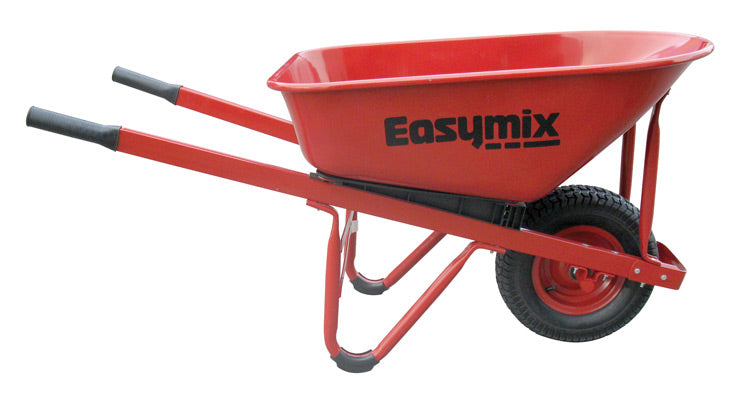 EASYMIX W300SHSRWRS Heavy Duty Steel WheelBarrow