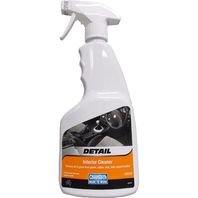 CHEMTECH DETAIL INTERIOR CLEANER 500ML-PLASTIC,VINYL,CARPET,LEATHER,RUBBER -ATD