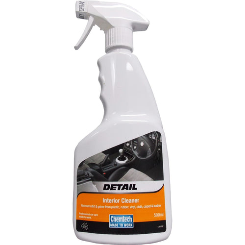 CHEMTECH DETAIL INTERIOR CLEANER 500ML-PLASTIC,VINYL,CARPET,LEATHER,RUBBER -ATD