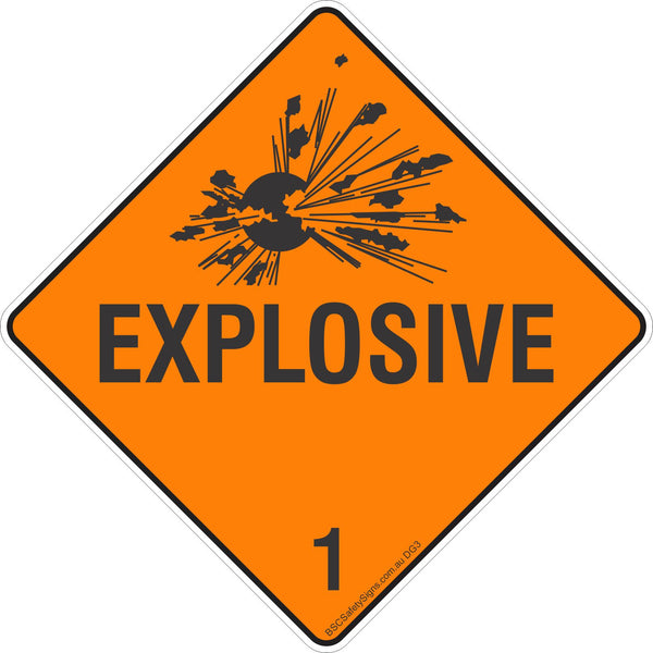 EXPLOSIVE SIGN H1SAV