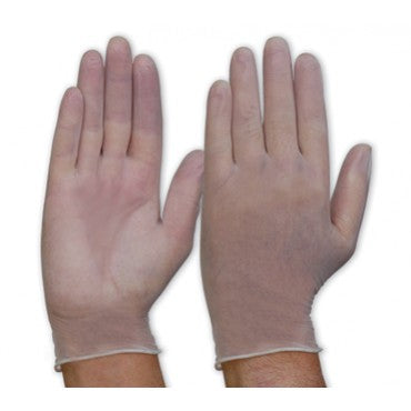PROCHOICE Clear Vinyl Gloves Powder Free - Large-100pck DVNPFL