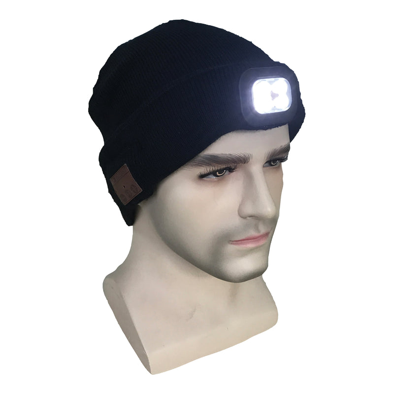 ENDEAVOUR TOOLS Bluetooth Beanie with Rechargeable Torch ETBBL