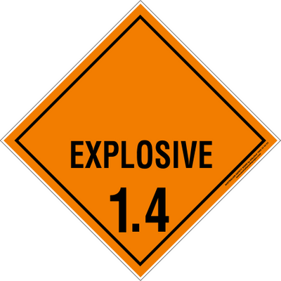 EXPLOSIVE 1.4 SIGN H1.4P