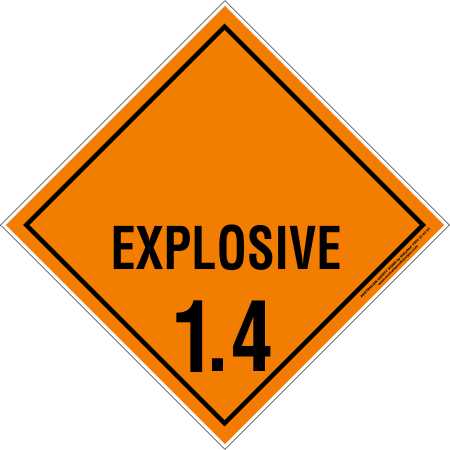 EXPLOSIVE 1.4 SIGN H1.4P